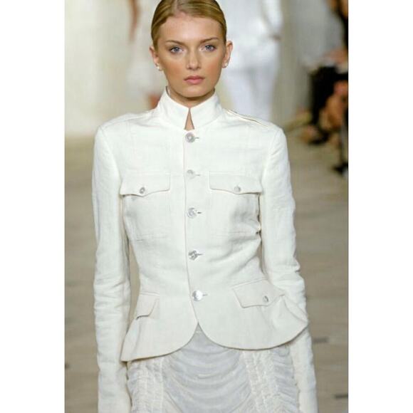 Ralph Lauren Collection Purple Label Runway Ruched Skirt Ruffle Chiffon 6 S 2007 - Picture 11 of 15
